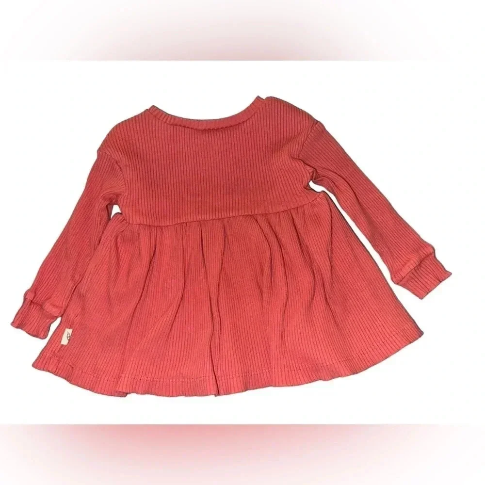 2 Easy-Peasy Girl Long Sleeve Babydoll Top, Sizes 12 Months - Picture 6 of 9